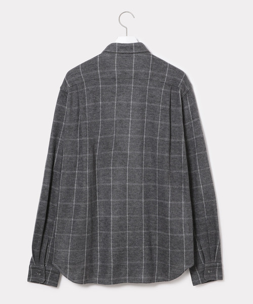 ADAM ET ROPE'(アダムエロペ)の「ジャガードシャギー起毛カットシャツ(シャツ/ブラウス・メンズ・スミクロ/チャコールグレー/ダークブラウン/ネイビー/グリーン系その他/ライトグレー/オレンジ/ブルー系その他2/パープル系その他2・M/L)」の18枚目の写真