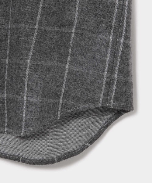 ADAM ET ROPE'(アダムエロペ)の「ジャガードシャギー起毛カットシャツ(シャツ/ブラウス・メンズ・スミクロ/チャコールグレー/ダークブラウン/ネイビー/グリーン系その他/ライトグレー/オレンジ/ブルー系その他2/パープル系その他2・M/L)」の22枚目の写真