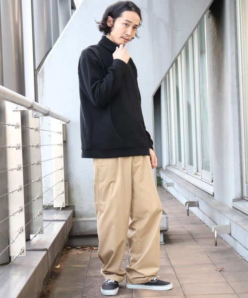 Confirm（コンファーム）の「Confirm / コンファーム フリースタートルネックカットソー（Tシャツ/カットソー・メンズ・ホワイト/ブラック/ベージュ・M/L）」の18枚目の写真