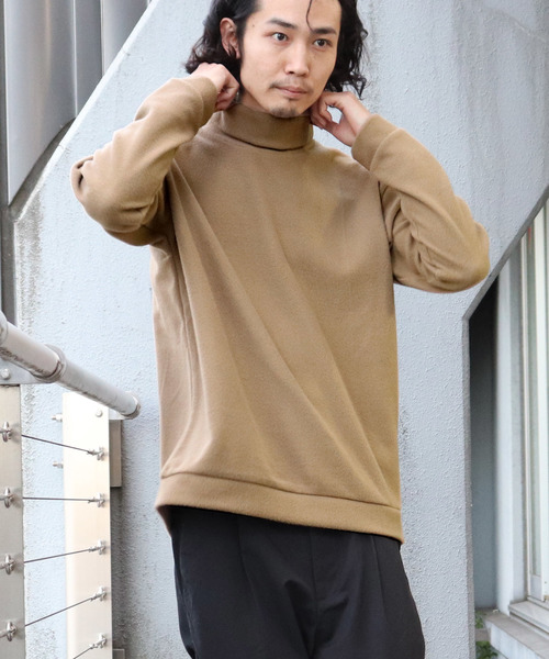 Confirm（コンファーム）の「Confirm / コンファーム フリースタートルネックカットソー（Tシャツ/カットソー・メンズ・ホワイト/ブラック/ベージュ・M/L）」の16枚目の写真