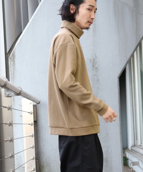 Confirm（コンファーム）の「Confirm / コンファーム フリースタートルネックカットソー（Tシャツ/カットソー・メンズ・ホワイト/ブラック/ベージュ・M/L）」の15枚目の写真