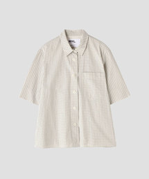 【MHL,】COTTON GRAPH CHECKシャツ Ⅱ ゆったり MHL.（エムエイチエル）の「GRAPH CHECK COTTON（シャツ