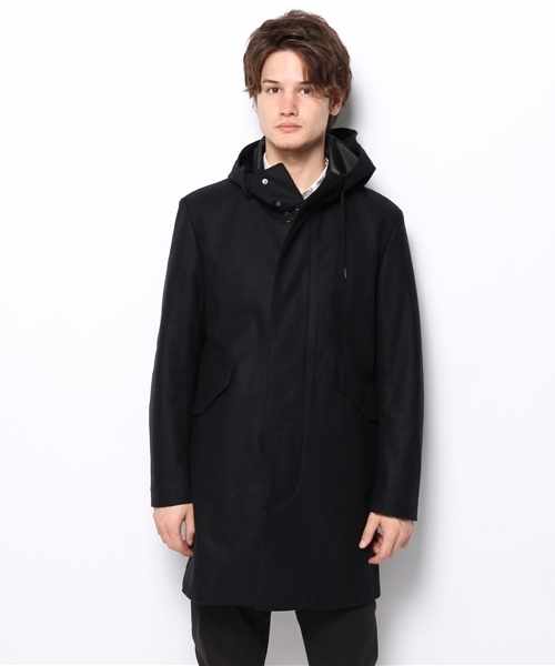 EDIFICE（エディフィス）の「◇トップフラノフィルムコーティングモッズコート（その他アウター・メンズ・ブラック系その他/タン/ネイビー・44/46/48/50）」の4枚目の写真