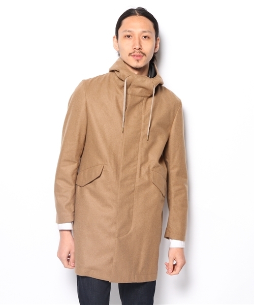 EDIFICE（エディフィス）の「◇トップフラノフィルムコーティングモッズコート（その他アウター・メンズ・ブラック系その他/タン/ネイビー・44/46/48/50）」の12枚目の写真