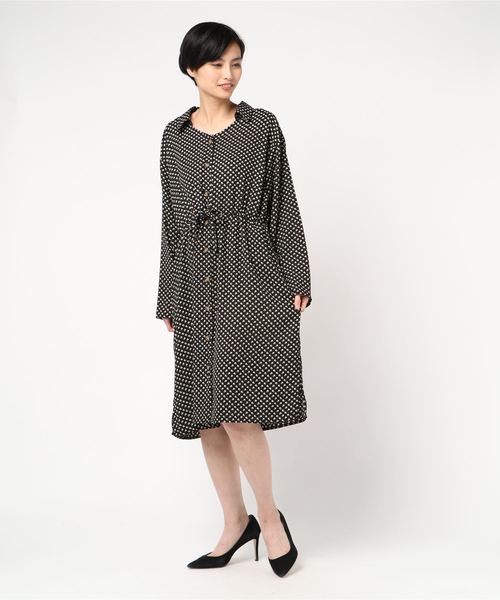 しまむら シマムラ の 襟付き幾何柄 ワンピース ワンピース Wear