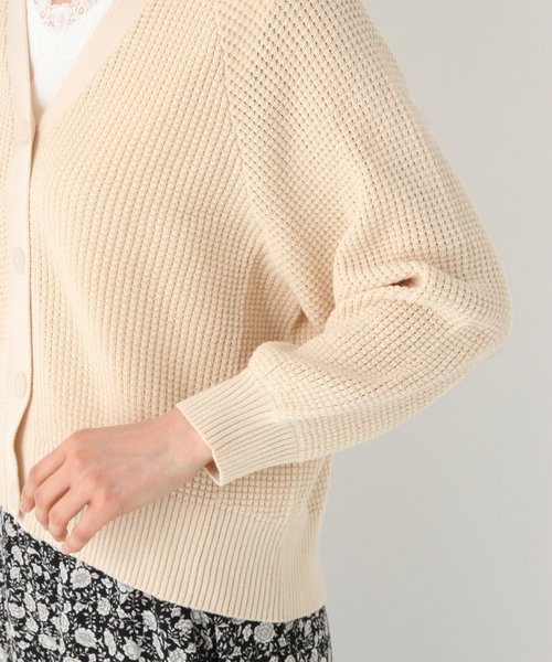 GLOBAL WORK（グローバルワーク）の「ボリュームワッフルニットカーデ/822630（カーディガン/ボレロ・レディース・ホワイト/ベージュ/ネイビー/イエロー/グレー・MEDIUM/LARGE）」の13枚目の写真