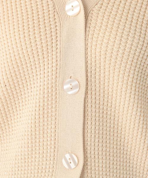 GLOBAL WORK（グローバルワーク）の「ボリュームワッフルニットカーデ/822630（カーディガン/ボレロ・レディース・ホワイト/ベージュ/ネイビー/イエロー/グレー・MEDIUM/LARGE）」の16枚目の写真