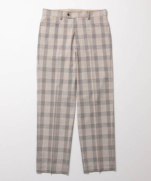 ADAM ET ROPE'(アダムエロペ)の「コットンリネンチェックパンツ(その他パンツ・メンズ・チャコールグレー/ベージュ・M/L)」の10枚目の写真