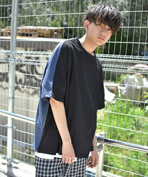 kutir | 【ビッグシルエット】前後バイカラーサイドジッププルオーバー(Tシャツ/カットソー)