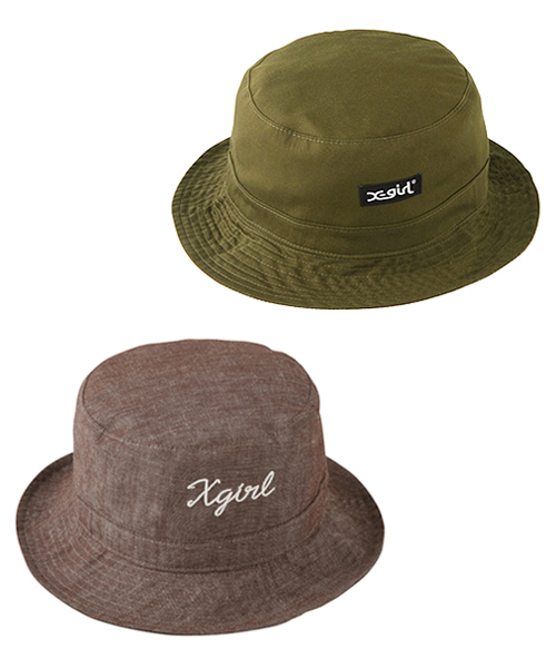 X-girl(エックスガール)の「BASIC REVERSIBLE HAT(ハット・レディース・ブラック/ベージュ/オリーブ・ONE SIZE)」の3枚目の写真