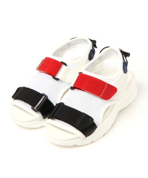niko and...(ニコアンド)の「オリジナルダッドサンダル(サンダル・レディース・ブラック/オフホワイト・SMALL/MEDIUM/LARGE)」の2枚目の写真