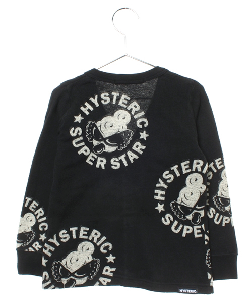 HYSTERIC MINI（ヒステリックミニ）の「Rolling mini Rockstar Vネックカーディガン（カーディガン/ボレロ・キッズ・ブラック・110/120/100）」の7枚目の写真