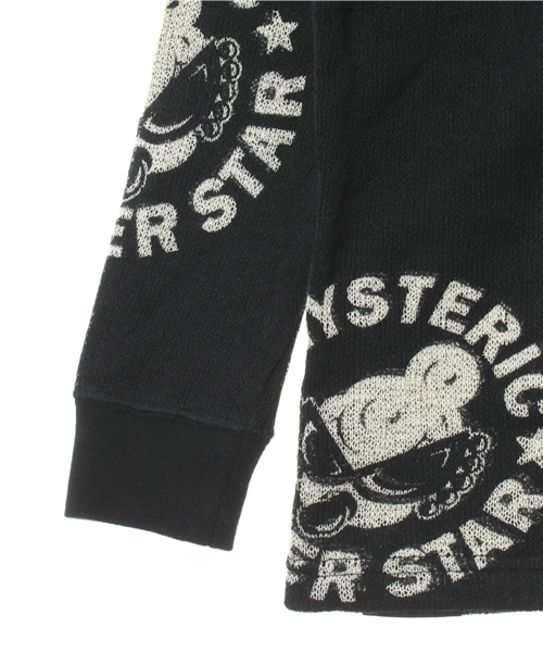 HYSTERIC MINI（ヒステリックミニ）の「Rolling mini Rockstar Vネックカーディガン（カーディガン/ボレロ・キッズ・ブラック・110/120/100）」の5枚目の写真