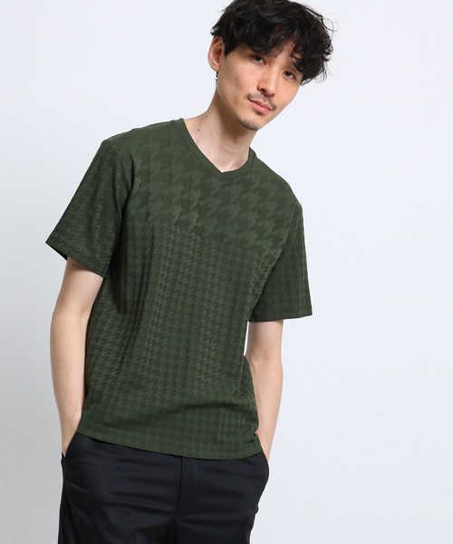 リンクスパネル Kikuchi タケオキクチ のファッション セール コットン Takeo リンクスパネル ドライタッチ Tシャツ Tシャツ カットソー Takeo Vネック コットン