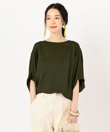 SHIPS | 【手洗い可能】コットンサテンドルマンスリーブブラウス(シャツ/ブラウス)