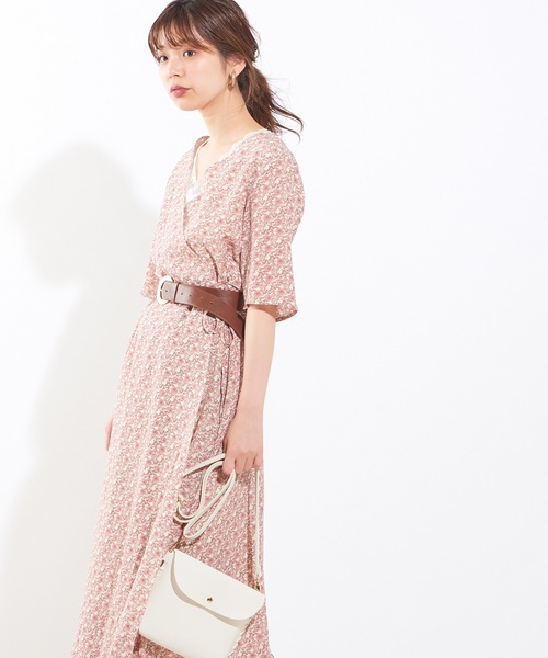 natural couture（ナチュラルクチュール）の「カシュクールガウンワンピース（ワンピース・レディース・ネイビー/ピンク/ミント・FREE）」の13枚目の写真