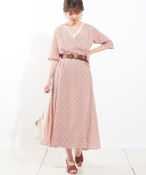 natural couture（ナチュラルクチュール）の「カシュクールガウンワンピース（ワンピース・レディース・ネイビー/ピンク/ミント・FREE）」の15枚目の写真