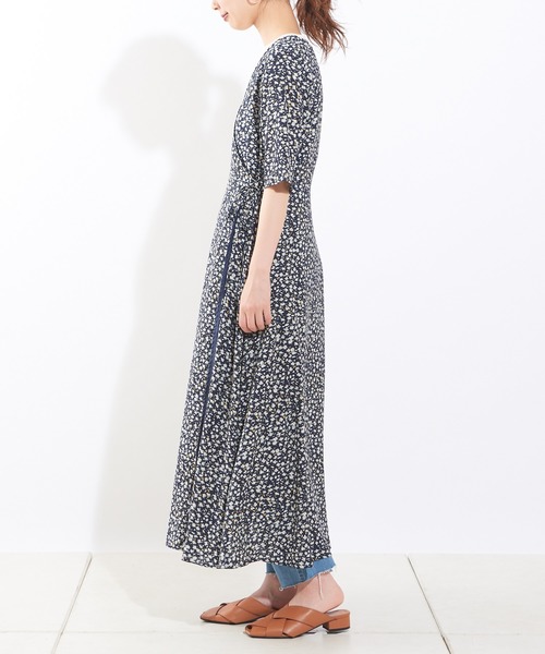 natural couture（ナチュラルクチュール）の「カシュクールガウンワンピース（ワンピース・レディース・ネイビー/ピンク/ミント・FREE）」の6枚目の写真