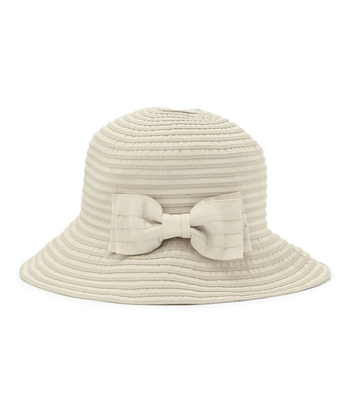Petit Honfleur（プチオンフルール）の「リボンハット（ハット・レディース・ベージュ/ネイビー・フリー）」の5枚目の写真