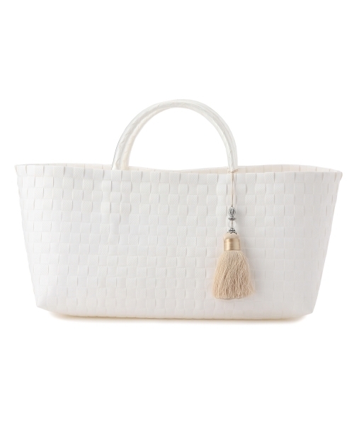 UNITED ARROWS（ユナイテッドアローズ）の「PP テープバスケット【M】NEW-2014春夏（トートバッグ・レディース・ホワイト/ゴールド/ブラック/ネイビー・フリー）」の13枚目の写真