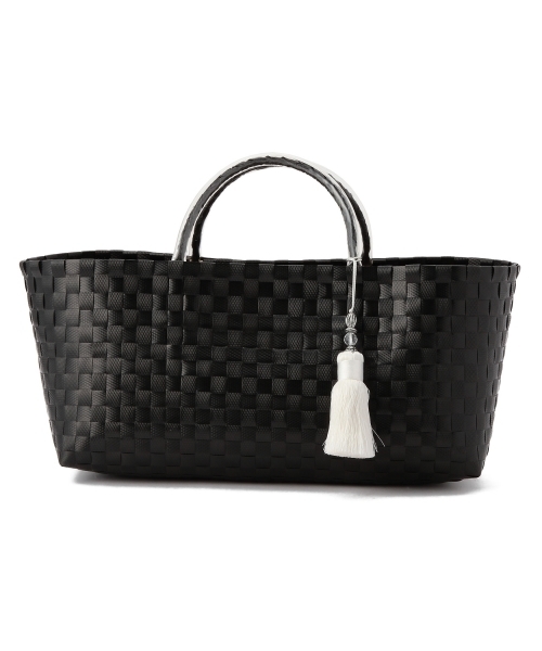 UNITED ARROWS（ユナイテッドアローズ）の「PP テープバスケット【M】NEW-2014春夏（トートバッグ・レディース・ホワイト/ゴールド/ブラック/ネイビー・フリー）」の14枚目の写真