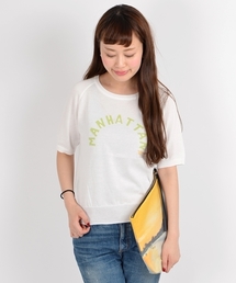 SHIPS for women | ショートスリーブ ロゴプルオーバー(ニット/セーター)