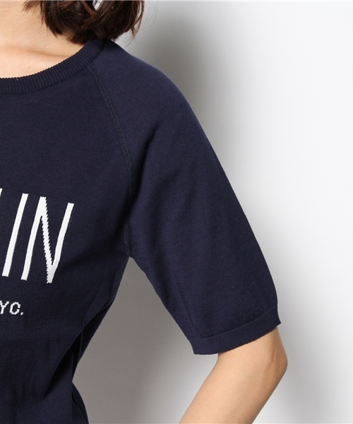 SHIPS for women（シップスフォーウィメン）の「ショートスリーブ ロゴプルオーバー（ニット/セーター・レディース・ライトホワイト/ホワイト/グレー/ネイビー/イエロー・ONE SIZE）」の10枚目の写真