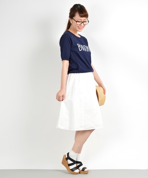 SHIPS for women（シップスフォーウィメン）の「ショートスリーブ ロゴプルオーバー（ニット/セーター・レディース・ライトホワイト/ホワイト/グレー/ネイビー/イエロー・ONE SIZE）」の15枚目の写真