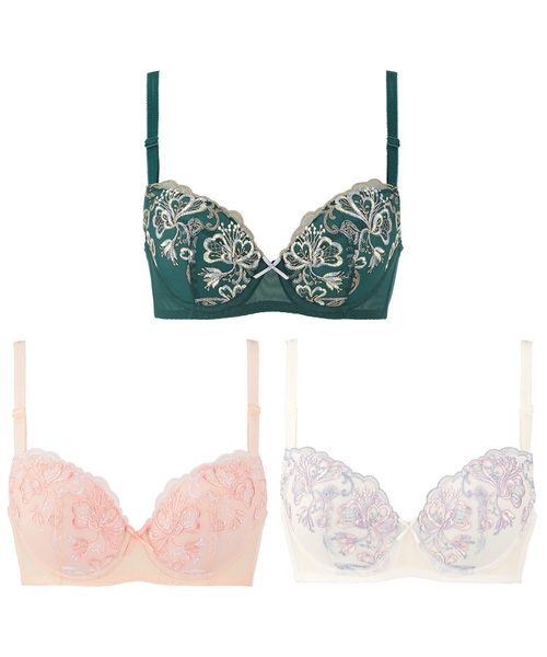 Triumph（トリンプ）の「トリンプ032 ブラジャー【A,B,C,D,Eカップ】TRS032 WHU（ブラジャー・レディース・グリーン/ホワイト/ピンク・B70/B75/C70/C75/D75/D80/E75/E80/A70/A75/B80/C80/D70）」の10枚目の写真