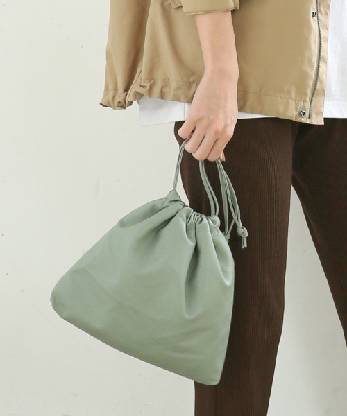 LOWRYS FARM（ローリーズファーム）の「２ＷＡＹキンチャクＢＡＧ　851414（ショルダーバッグ・レディース・ブラック/ブラウン/グリーン・FREE）」の3枚目の写真