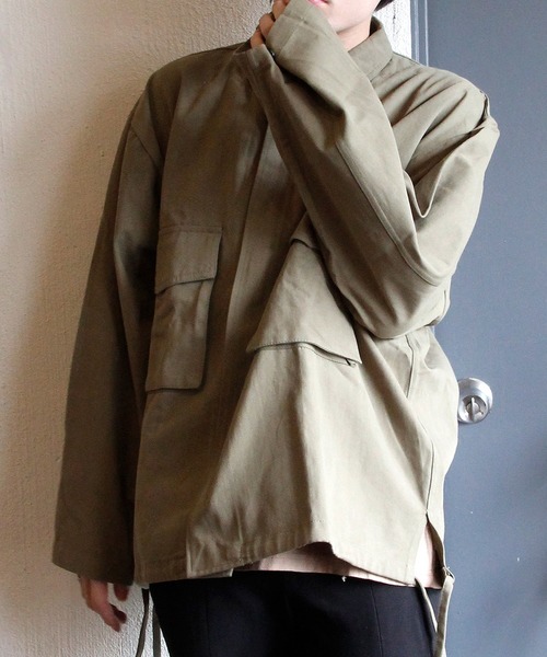 THISIS(ディスイズ)の「ビッグシルエット ミリタージャケット(ミリタリージャケット)」|A