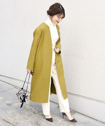 SHIPS | キーネックウールライクコート◇(その他アウター)