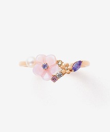 K10 ピンクゴールド クリスマスローズ リング BLOOM/ブルーム