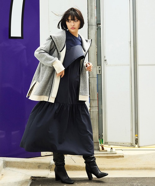 AVIE（アビィ）の「【RENEWAL】テントライン裏毛パーカー（パーカー・レディース・ブラック/グレー/ホワイト/ベージュ・38）」の16枚目の写真