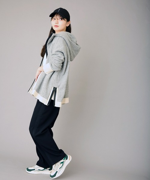 AVIE（アビィ）の「【RENEWAL】テントライン裏毛パーカー（パーカー・レディース・ブラック/グレー/ホワイト/ベージュ・38）」の21枚目の写真