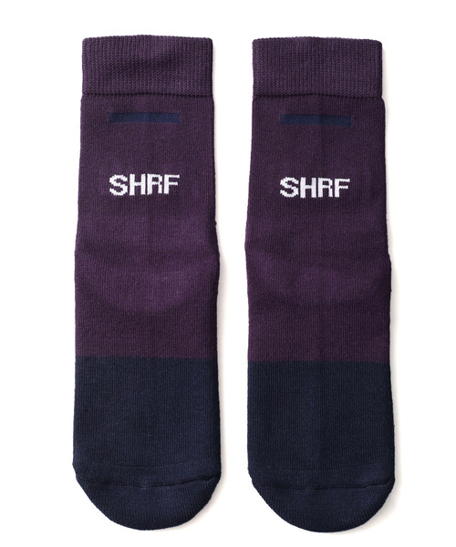 SHAREEF(シャリーフ)の「LOGO SOX(ソックス/靴下・メンズ・パープル/ターコイズブルー/ライム・FREE)」の3枚目の写真