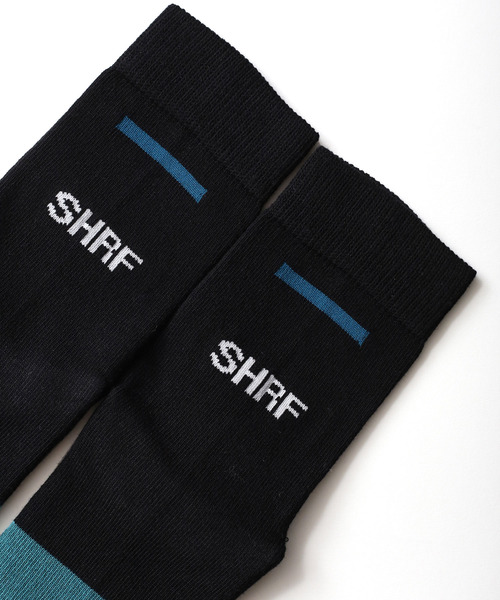 SHAREEF(シャリーフ)の「LOGO SOX(ソックス/靴下・メンズ・パープル/ターコイズブルー/ライム・FREE)」の6枚目の写真