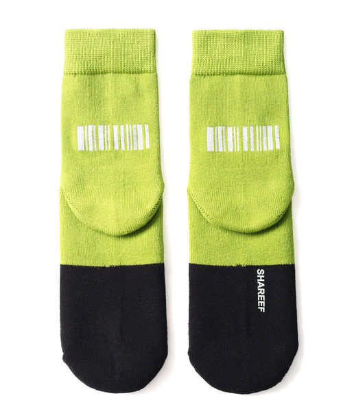 SHAREEF(シャリーフ)の「LOGO SOX(ソックス/靴下・メンズ・パープル/ターコイズブルー/ライム・FREE)」の8枚目の写真
