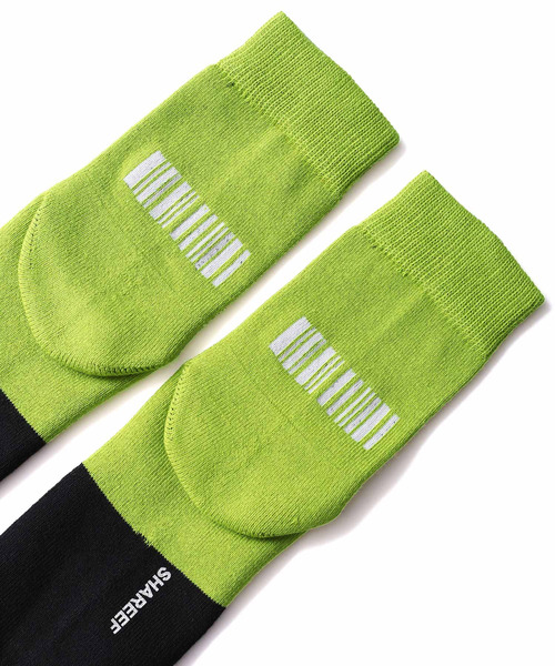 SHAREEF(シャリーフ)の「LOGO SOX(ソックス/靴下・メンズ・パープル/ターコイズブルー/ライム・FREE)」の10枚目の写真