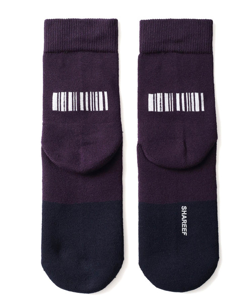 SHAREEF(シャリーフ)の「LOGO SOX(ソックス/靴下・メンズ・パープル/ターコイズブルー/ライム・FREE)」の11枚目の写真