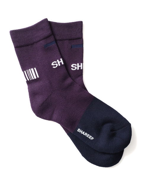 SHAREEF(シャリーフ)の「LOGO SOX(ソックス/靴下・メンズ・パープル/ターコイズブルー/ライム・FREE)」の12枚目の写真