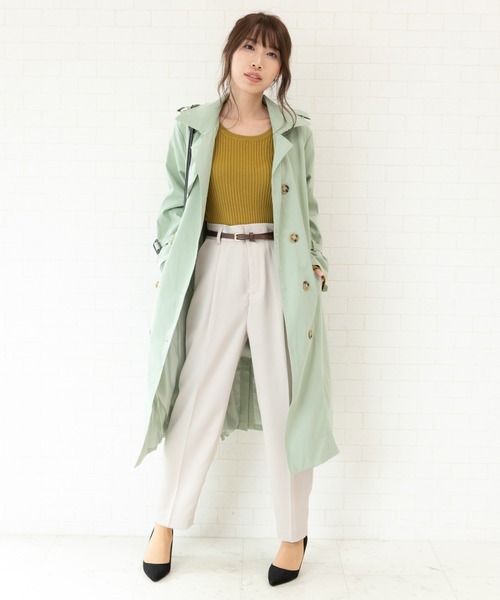 Jewelobe(ジュエローブ)の「バックオープンリブニットトップス(ニット/セーター・レディース・ベージュ/ブラック/グリーン/オレンジ・FREE)」の9枚目の写真
