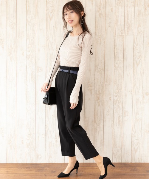 Jewelobe(ジュエローブ)の「バックオープンリブニットトップス(ニット/セーター・レディース・ベージュ/ブラック/グリーン/オレンジ・FREE)」の21枚目の写真