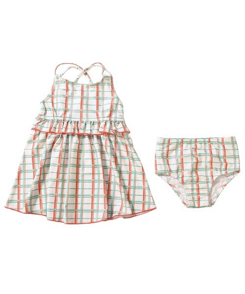 devirock（デビロック）の「キャミワンピース風水着（水着・キッズ・ホワイト/オレンジ系その他/レッド系その他/ブラック/レッド・130cm/110cm/100cm/150cm/120cm/160cm/140cm）」の17枚目の写真