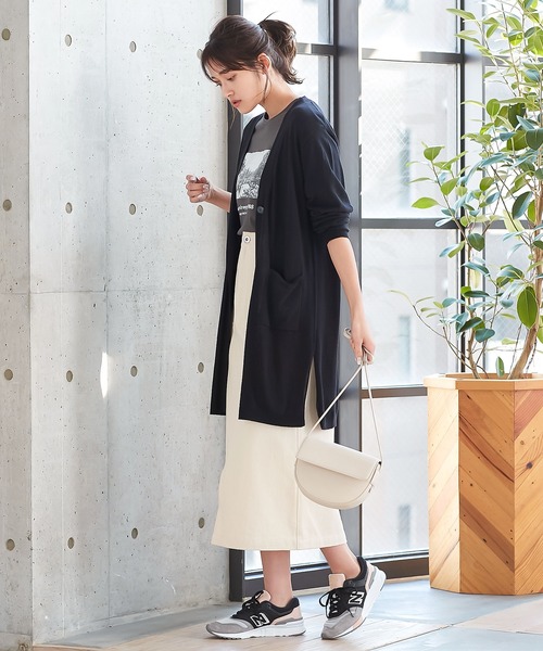 KOBE LETTUCE（コウベレタス）の「[バンブーコットン]ニットシアーカーディガン[C4523]（カーディガン/ボレロ・レディース・ホワイト系その他/グレイッシュベージュ/イエロー系その他/ライラック/ブラック/カーキ・FREE）」の9枚目の写真