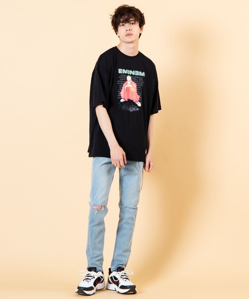 WEGO(ウィゴー)の「∴WEGO/EMINEM 別注Tシャツ(Tシャツ/カットソー・メンズ・ブラック・MEDIUM/LARGE)」の2枚目の写真