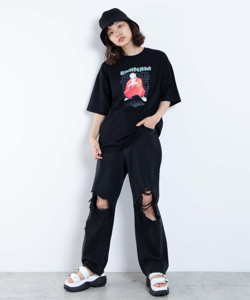 WEGO(ウィゴー)の「∴WEGO/EMINEM 別注Tシャツ(Tシャツ/カットソー・メンズ・ブラック・MEDIUM/LARGE)」の6枚目の写真