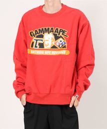 【A BATHING APE】名作 4面リバーシブル クルーネックスウェット M A BATHING APE】名作 4面リバーシブル クルーネックスウェット M