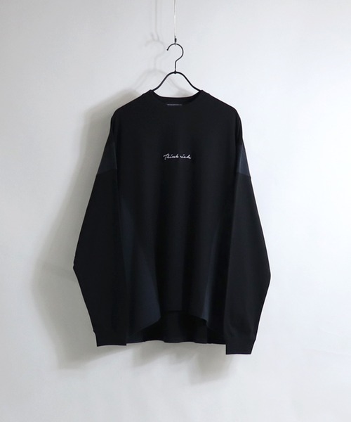 Confirm(コンファーム)の「Confirm / コンファーム サイド切り替えビッグシルエットロンT(Tシャツ/カットソー・メンズ・ホワイト/ブラック/ホワイト系その他・FREE)」の8枚目の写真