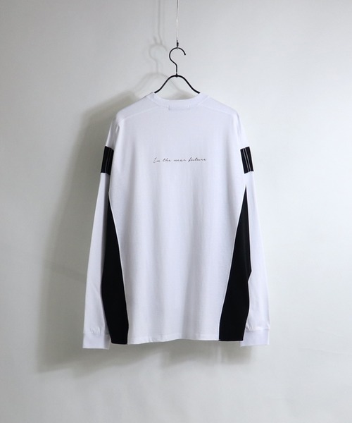 Confirm(コンファーム)の「Confirm / コンファーム サイド切り替えビッグシルエットロンT(Tシャツ/カットソー・メンズ・ホワイト/ブラック/ホワイト系その他・FREE)」の10枚目の写真
